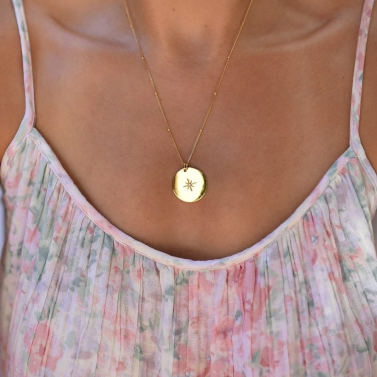 Naszyjnik Gwiazda Północy z cyrkonią