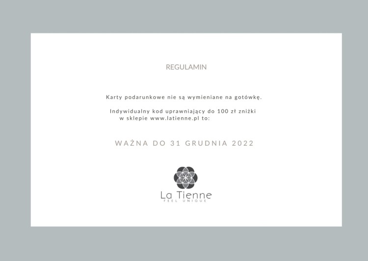 Bon podarunkowy 100 zł