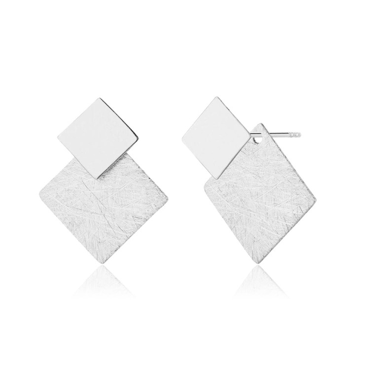 Kolczyki Kwadraty modułowe