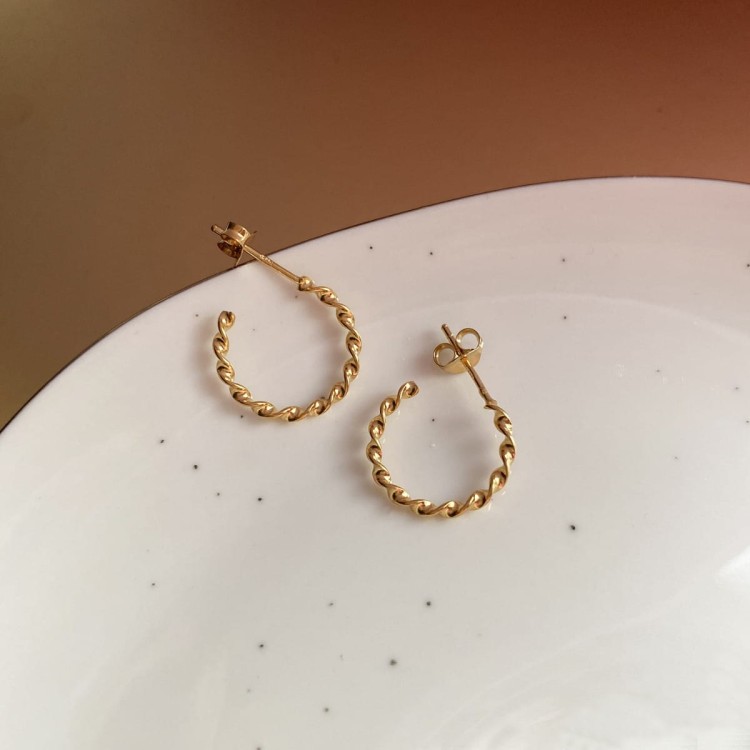 Kolczyki koła twist