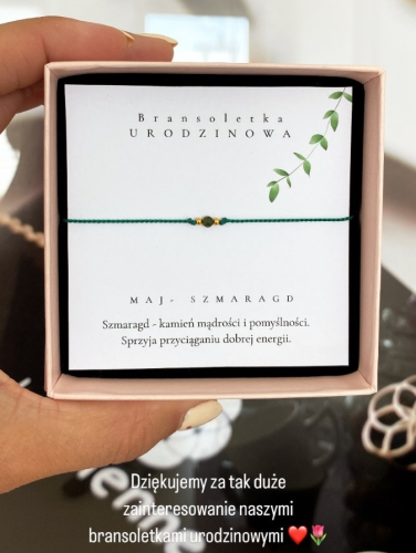 Bransoletka urodzinowa No. 1 - wybierz miesiąc