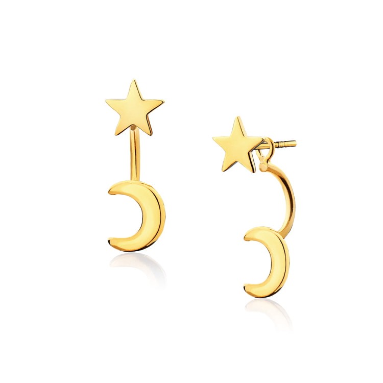 Kolczyki Gwiazdka z Księżycem