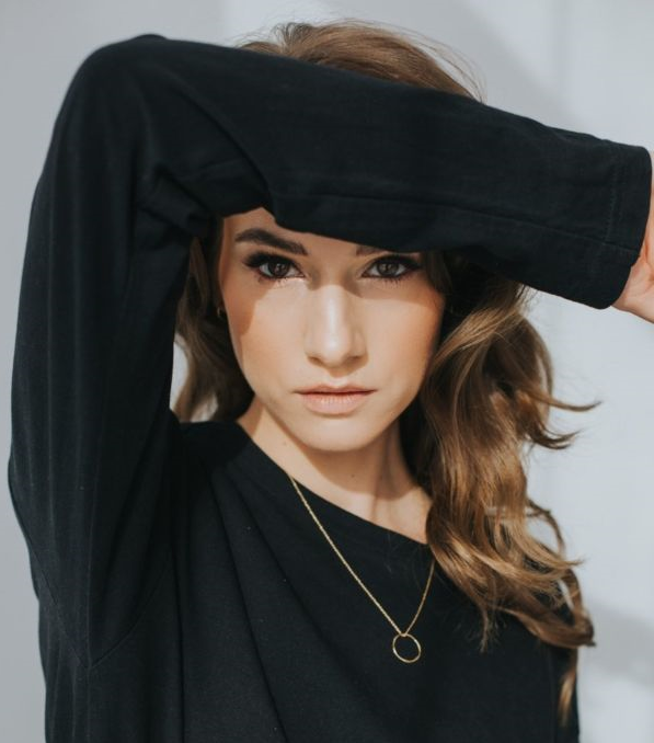 Naszyjnik koło nieregularne - złocone